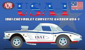 Chevrolet  - Corvette 1961 white/blue/red - 1:18 - Acme Diecast - 1800939USA - acme1800939USA | The Diecast Company