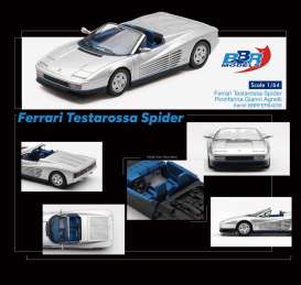 Ferrari  - Testarossa 1989 silver - 1:64 - BBR - BBRFER64039 - BBRFER64039 | The Diecast Company