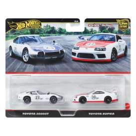 Toyota  - Supra & 2000GT white & red - 1:64 - Hotwheels - JBL03 - hwmvJBL03 | The Diecast Company