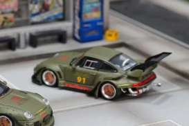 Porsche  - RWB 993 matte green - 1:64 - Street Weapon - STW263 - STW263 | The Diecast Company