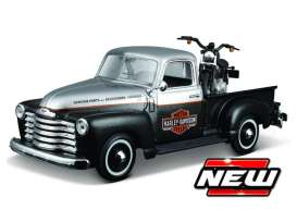 Chevrolet  - 3100 1948 black/silver - 1:24 - Maisto - 32198 - mai32198 | The Diecast Company