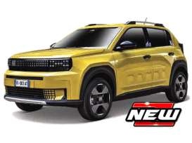 Fiat  - Panda EV yellow - 1:43 - Bburago - 18-30477 - bura30477 | The Diecast Company