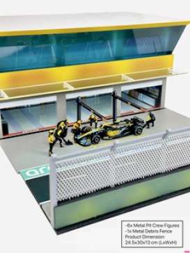 diorama  - Grand Prix Paddock Diorama *Te various - 1:64 - American Diorama - AD-2445 - AD-2445 | The Diecast Company