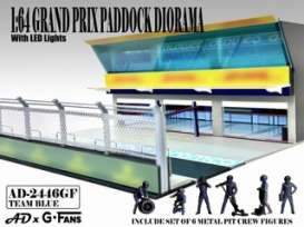 diorama  - Grand Prix Paddock Diorama *Te various - 1:64 - American Diorama - AD-2446 - AD-2446 | The Diecast Company