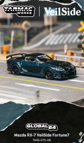 Mazda  - RX-7 2026 dark blue/black - 1:64 - Tarmac - T64G-075-DB - TC-T64G-075-DB | The Diecast Company
