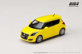 Suzuki  - Swift Sport yellow - 1:64 - Hobby Japan - HJ641082Y - HJ641082Y | The Diecast Company