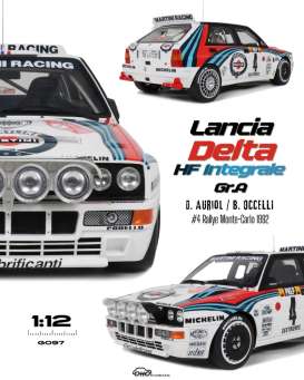Lancia  - Delta 1992 white/blue/red - 1:12 - OttOmobile Miniatures - G097 - OTG097 | The Diecast Company