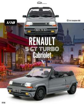 Renault  - 5 GT 1995 grey - 1:18 - OttOmobile Miniatures - OT1196 - OT1196 | The Diecast Company