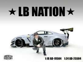 Figures  - Liberty Walk *LB NATION* - 4  - 1:24 - American Diorama - 25504 - AD25504 | The Diecast Company