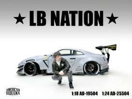 Figures  - Liberty Walk *LB NATION* - 4  - 1:18 - American Diorama - 19504 - AD19504 | The Diecast Company