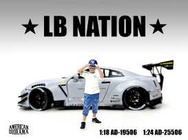 Figures  - Liberty Walk *LB NATION* - 6  - 1:18 - American Diorama - 19506 - AD19506 | The Diecast Company