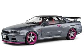 Nissan  - Skyline 1999 grey - 1:18 - Solido - SO1804310 - soli1804310 | The Diecast Company