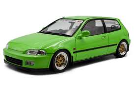 Honda  - Civic (EG6) 1991 green - 1:18 - Solido - SO1810408 - soli1810408 | The Diecast Company