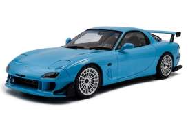 Mazda  - RX7 FD3RS 1999 blue - 1:18 - Solido - SO1810608 - soli1810608 | The Diecast Company