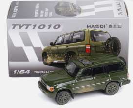 Toyota  - Land Rover LC80 1994 army green - 1:64 - Massdi - TYT1010 - MAS-TYT1010 | The Diecast Company