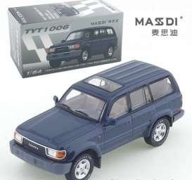 Toyota  - Land Rover LC80 1994 purplish blue - 1:64 - Massdi - TYT1006 - MAS-TYT1006 | The Diecast Company