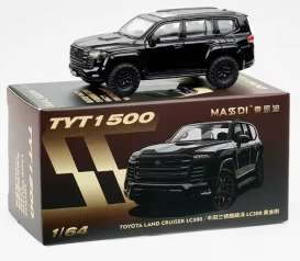 Toyota  - Land Rover LC300 black - 1:64 - Massdi - TYT1500 - MAS-TYT1500 | The Diecast Company