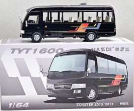 Toyota  - Coaster 2013 black - 1:64 - Massdi - TYT1600 - MAS-TYT1600 | The Diecast Company