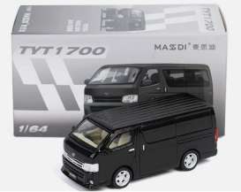 Toyota  - Hiace 2010 black - 1:64 - Massdi - TYT1700 - MAS-TYT1700 | The Diecast Company