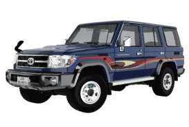 Toyota  - Land Cruiser LC76 1994 blue - 1:64 - Massdi - TYT1908 - MAS-TYT1908 | The Diecast Company