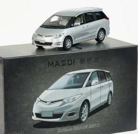 Toyota  - Estima GSR50 2006 silver - 1:64 - Massdi - TYT2604 - MAS-TYT2604 | The Diecast Company