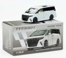 Toyota  - Alphard 2023 white - 1:64 - Massdi - TYT3301 - MAS-TYT3301 | The Diecast Company