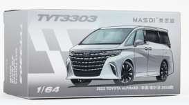 Toyota  - Alphard 2023 silver - 1:64 - Massdi - TYT3303 - MAS-TYT3303 | The Diecast Company