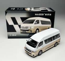Toyota  - Hiace H200 2023 white/gold - 1:64 - Massdi - TYT3800 - MAS-TYT3800 | The Diecast Company