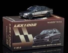 Lexus  - IS300 2000 gray - 1:64 - Massdi - LEX1002 - MAS-LEX1002 | The Diecast Company