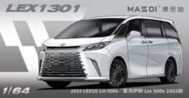 Lexus  - LM 500h 2023 white - 1:64 - Massdi - LEX1301 - MAS-LEX1301 | The Diecast Company