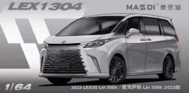 Lexus  - LM 500h 2023 silver - 1:64 - Massdi - LEX1304 - MAS-LEX1304 | The Diecast Company