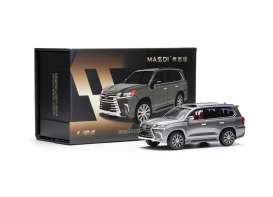 Lexus  - LS LX570 2016 dark grey - 1:64 - Massdi - LEX2502 - MAS-LEX2502 | The Diecast Company