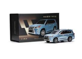 Lexus  - LS LX570 2016 ice blue - 1:64 - Massdi - LEX2507 - MAS-LEX2507 | The Diecast Company