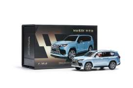 Lexus  - LS LX600 2022 ice blue - 1:64 - Massdi - LEX2607 - MAS-LEX2607 | The Diecast Company