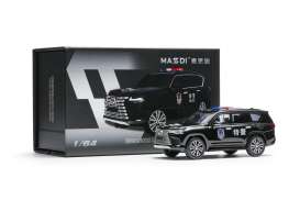 Lexus  - LS LX600 2022 black - 1:64 - Massdi - LEX2609 - MAS-LEX2609 | The Diecast Company