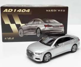 Audi  - A6 (C8) silver - 1:64 - Massdi - AD1404 - MAS-AD1404 | The Diecast Company