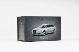 Audi  - A6L (C6) silver  - 1:64 - Massdi - AD1604 - MAS-AD1604 | The Diecast Company