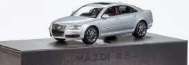 Audi  - A8 silver - 1:64 - Massdi - AD2304 - MAS-AD2304 | The Diecast Company
