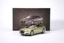 Audi  - A8L gold - 1:64 - Massdi - AD2403 - MAS-AD2403 | The Diecast Company