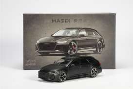 Audi  - RS6 black - 1:64 - Massdi - AD4100 - MAS-AD4100 | The Diecast Company