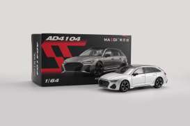 Audi  - RS6 silver - 1:64 - Massdi - AD4104 - MAS-AD4104 | The Diecast Company