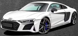 Audi  - R8 V10 2022 white - 1:64 - Massdi - AD4701 - MAS-AD4701 | The Diecast Company