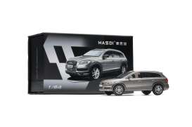 Audi  - Q7 2008 silver grey - 1:64 - Massdi - AD3102 - MAS-AD3102 | The Diecast Company