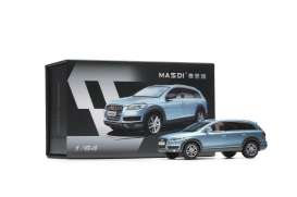 Audi  - Q7 2008 ice blue - 1:64 - Massdi - AD3105 - MAS-AD3105 | The Diecast Company