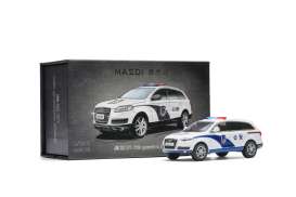 Audi  - Q7 2008 white/blue - 1:64 - Massdi - AD3110 - MAS-AD3110 | The Diecast Company