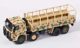non  - HOWO Truck desert camouflage - 1:64 - Massdi - HW1010 - MAS-HW1010 | The Diecast Company