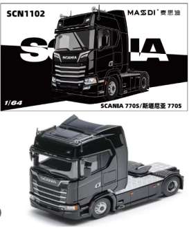 Scania  - 770S black - 1:64 - Massdi - SCN1102 - MAS-SCN1102 | The Diecast Company