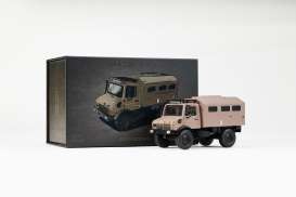 Unimog  - U1300L maroon - 1:64 - Massdi - TJ1022 - MAS-TJ1022 | The Diecast Company