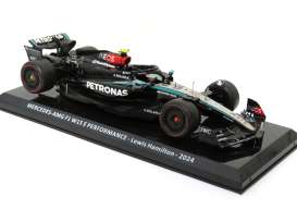 Mercedes Benz AMG - W15 2024 black - 1:24 - Magazine Models - MW2ALA0107 - mag24F1MercW15 | The Diecast Company