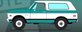 Chevrolet  - Blazer K/5 1972 medium green - 1:18 - Acme Diecast - A1807717R66 - acme1807717R66 | The Diecast Company